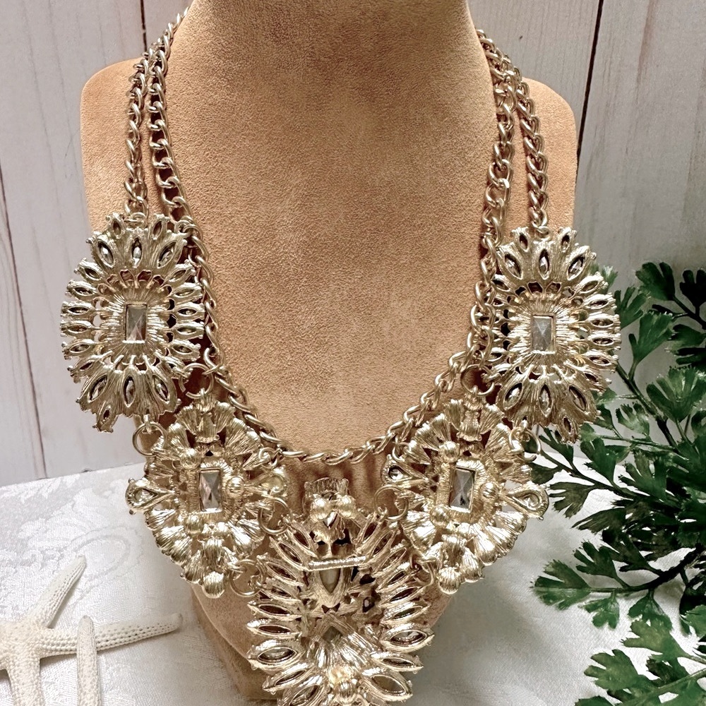 Multi Gem Statement Necklace - image 6